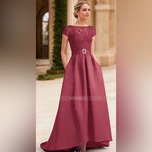 Missacc Mulberry Lace Dress